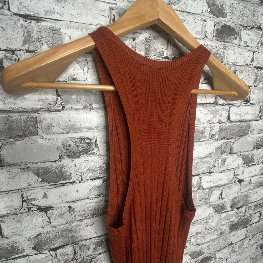 EUC Abercrombie & Fitch Knit Brown BodyCon Sleeveless Dress Size Small